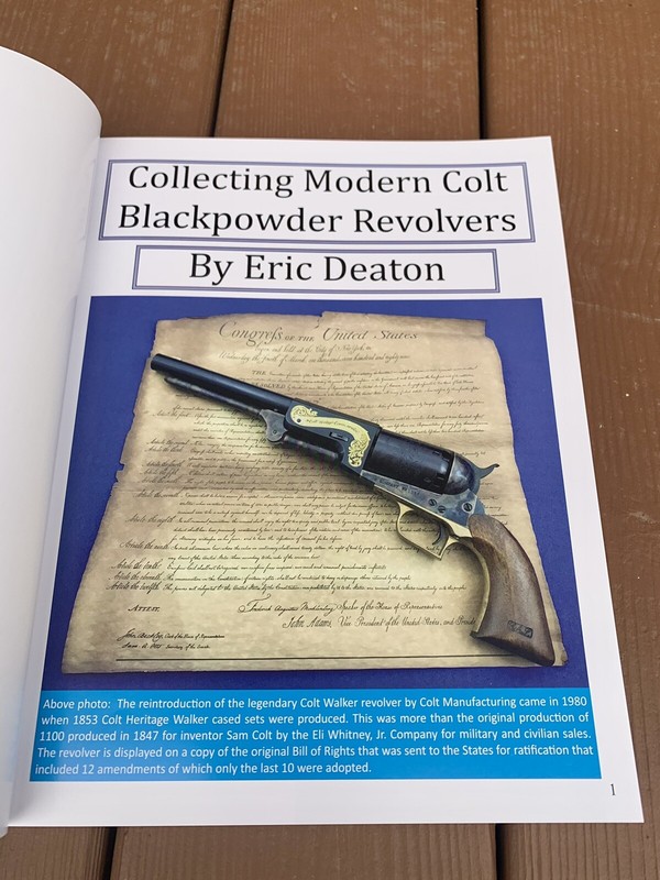 “Collecting Modern Colt Blackpowder Revolvers” book by Eric Deaton - 1st Edition gallery