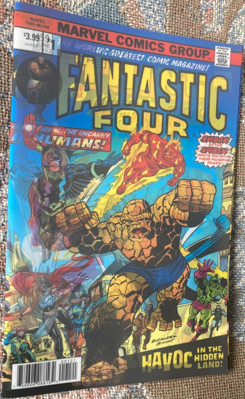 MARVEL TWO-IN-ONE #1 VF/NM (9.0) 3-D LENTICULAR COVER MARVEL COMICS 2018