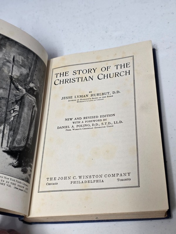 The Story Of The Christian Church | 1933 Jesse Lyman Hurlbut | Vintage HC Book gallery