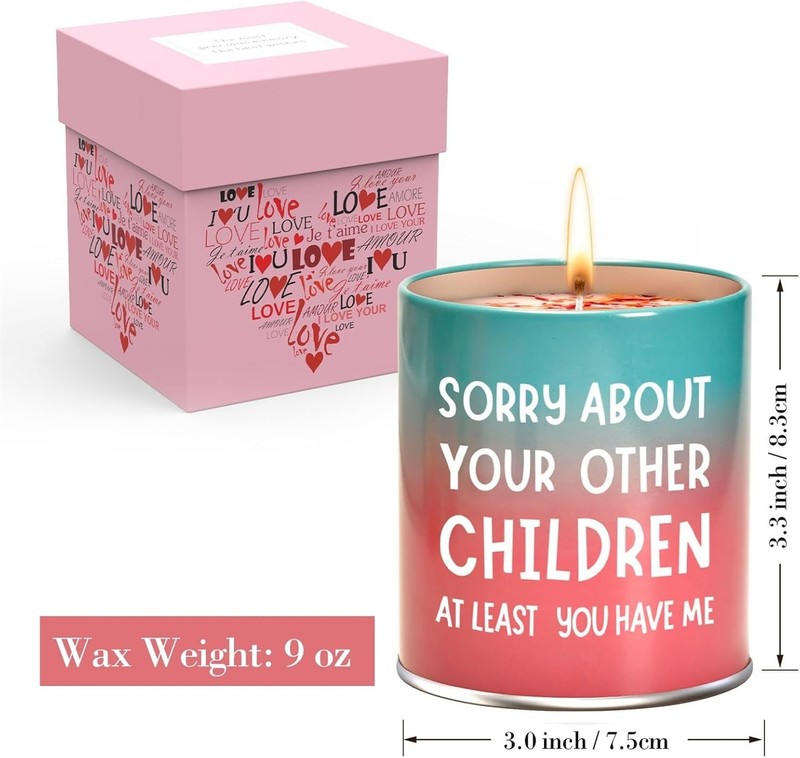Unique 9oz Gardenia Scented Candle with Humorous Quote, Perfect for Mom's Gift gallery
