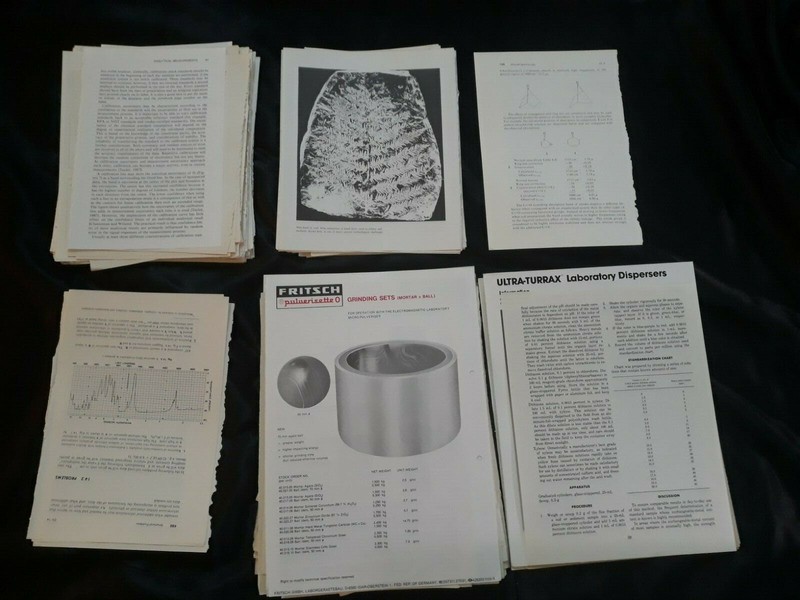 Vintage Chemistry Book Pages (Lot of 300)