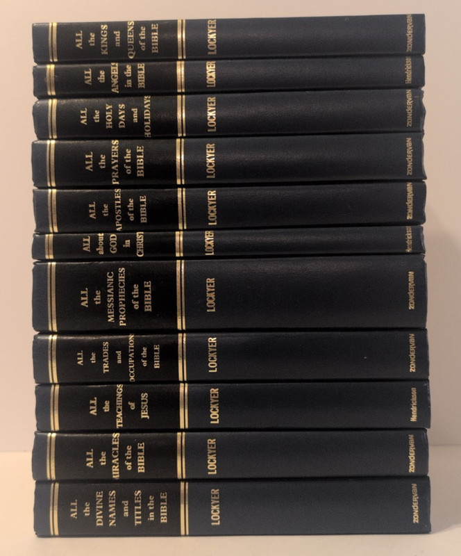 Lot of 11 – Herbert Lockyer – All of the Bible Series Hardcover 1960s Zondervan