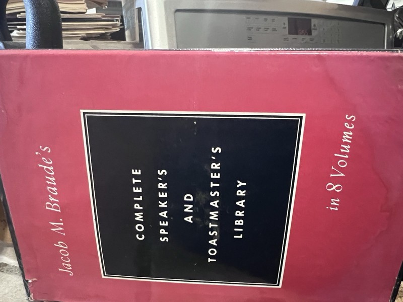 Jacob M. Braude's Complete Speaker's and Toastmaster's Library (8 Volume Set) gallery