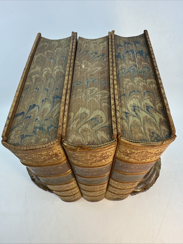 London Charles Knight 1851 3 Vols in 3 Books Fine Leather Gilt Illus (6-17) gallery