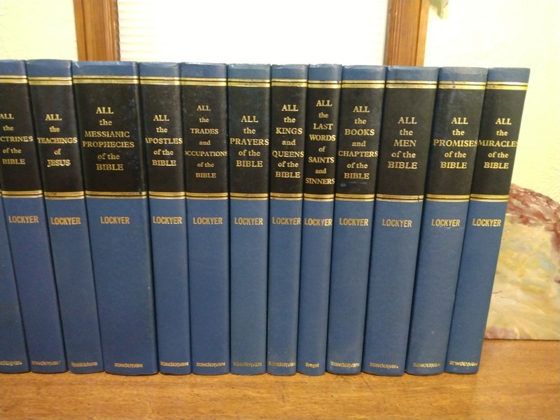 Herbert Lockyer All Series 17 Vol Set Zondervan Blue Cloth Bible Study Reference gallery