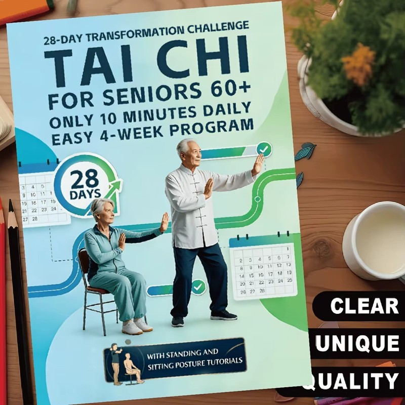 28-Day Tai Chi for Seniors Guide Easy 10-Min Daily Routine | Balance, Flexibile gallery