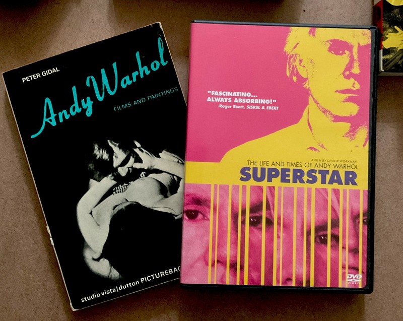 Andy Warhol “double feature” book and DVD collection, a weekend of Pop Art, lot