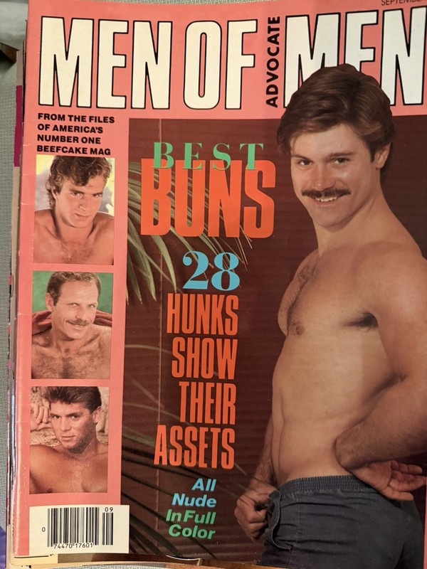 VINTAGE MEN OF MEN MAGAZINE * 1986 * BEST BUNS 28 HUNKS
