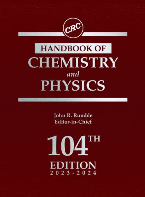 CRC Handbook of Chemistry and Physics Hardcover