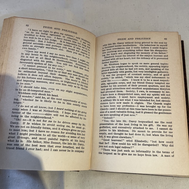 Pride and Prejudice by Jane Austen Odhams Press c1930's Vintage Hardback Book gallery