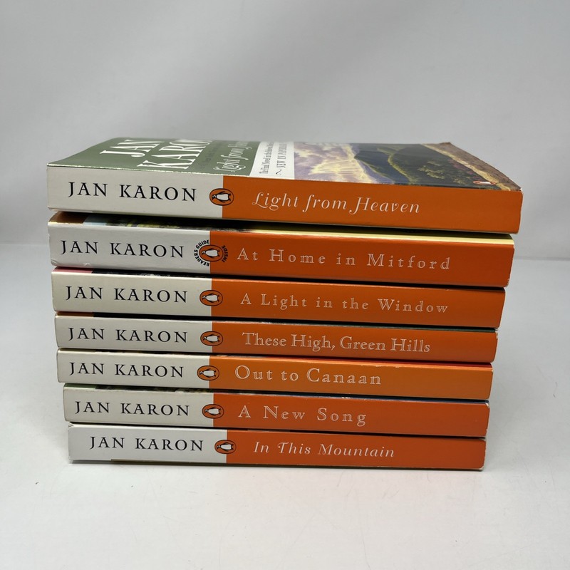Jan Karon Book LOT of 7: 1-5, 7, Final In Milford Series Penguin