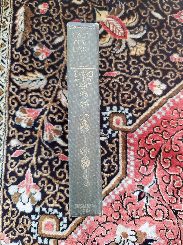 Lady Of The Lake Sir Walter Scott Antique H M Caldwell Hardcover Book gallery
