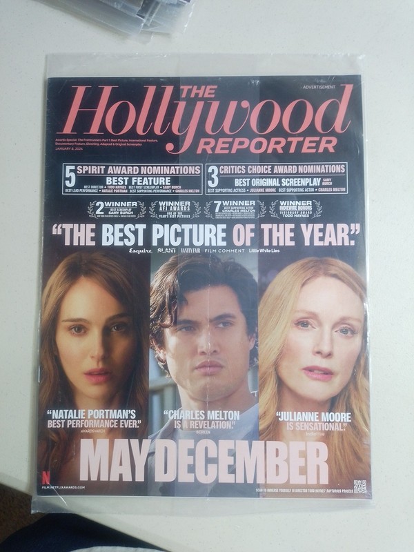 New Sealed The Hollywood Reporter Magazine 2024 January 8 Awards May December