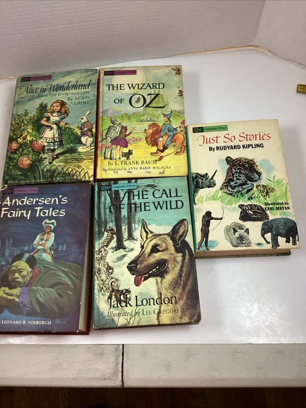 Lot Of 5 Vintage Companion Library 2 In 1 Books (10 Classic Stories Total) gallery