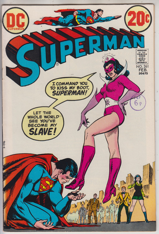 SUPERMAN # 261 VF+ 8.5 STAR SAPPHIRE SLAVE DOMINATRIX COVER CENTS 1973