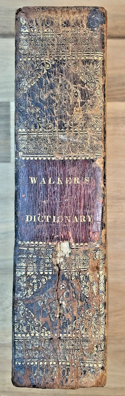 1827 A Critical Pronouncing Dictionary & Expositor English Language J. Walker