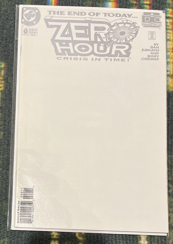 Zero Hour Crisis in Time #0 (of 5) DC Comics 1994 Sent In A Cardboard Mailer