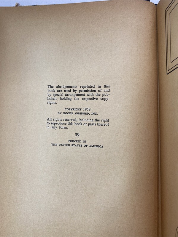 Books Abridged 1958, Two Women, Wine of Life, Beyond My Worth, September Moon gallery