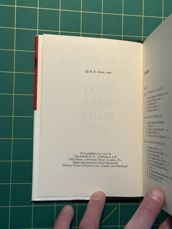 What Marx Really Said by H.B. Acton gallery
