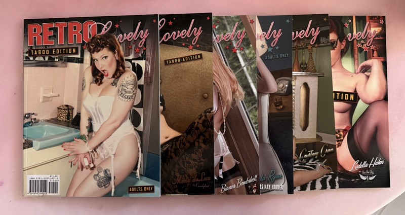 Retro Lovely Taboo Edition Complete Set #1-6 ORIGINAL First Printings Rare Pinup