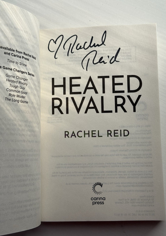 Heated Rivalry Signed by Rachel Reid