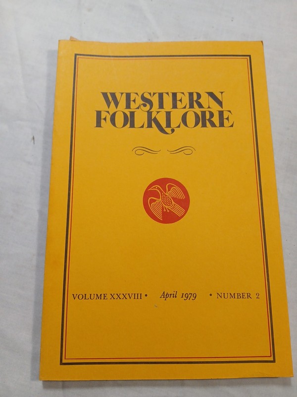 Western Folklore April 1978. See Title Page for Articles.