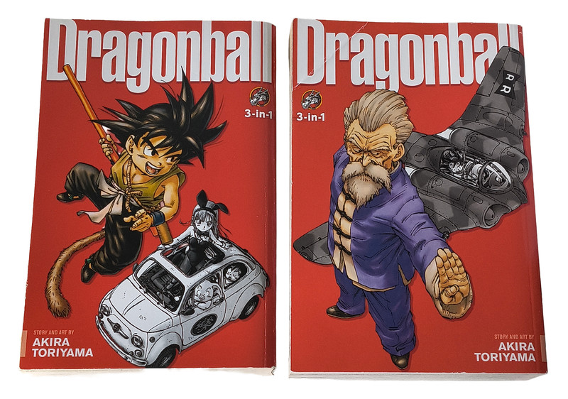 Dragon Ball 3-in-1 Omnibus Vol 1 & 2 English VIZ Akira Toriyama + Naruto Bonus