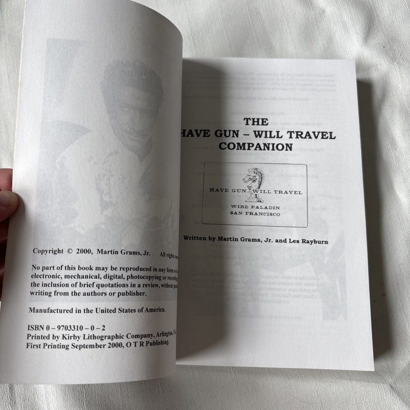 Have Gun - Will Travel Companion by Martin Grams Jr. and Les Rayburn gallery