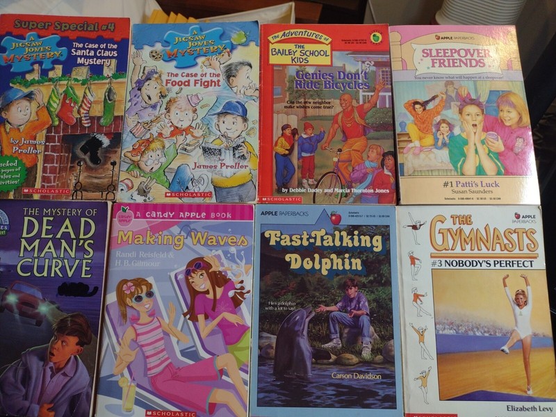 8 Vintage Apple Fiction Paperbacks Book Lot Scholastic 1980’s 1990’s 2000’s VG