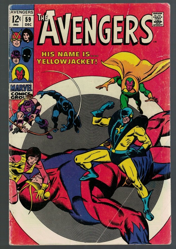 Marvel Comics Avengers 59 4.0 VG 1st appearance Yellow Jacket 1968