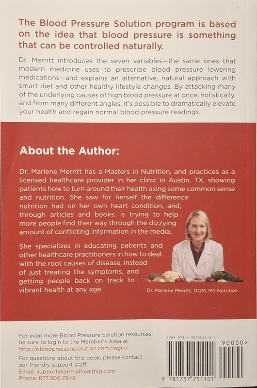 The Blood Pressure Solution 2nd Edition Book by Marlene Merritt Natural Remedies gallery