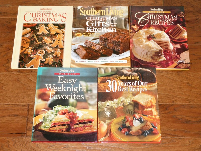 VNTG! Southern Living LOT 5 Cookbook Christmas+ Recipes Easy Weeknight++ 1stEd