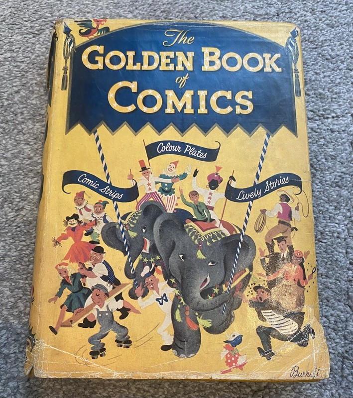 The Golden Book Of Comics hardback illustrated vintage book 1950’s