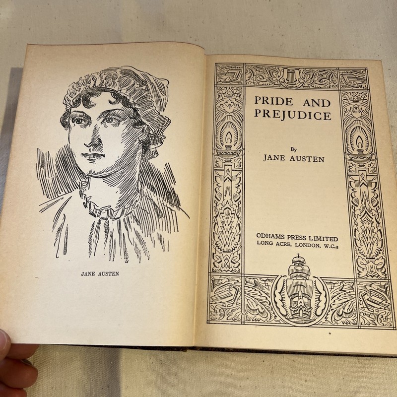 Pride and Prejudice by Jane Austen Odhams Press c1930's Vintage Hardback Book gallery