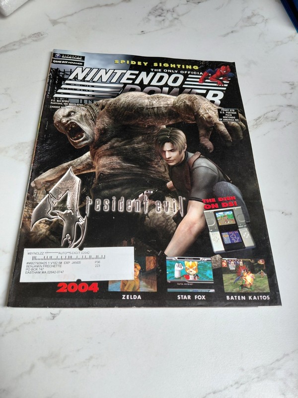 Nintendo Power Magazine Vol 182 August 2004 Resident Evil 4 Zelda E3 2004 GBA