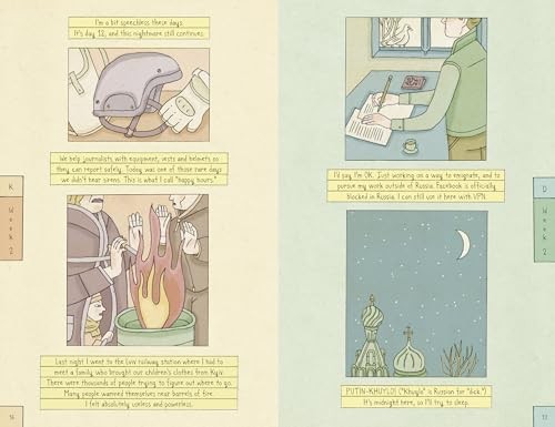 Diaries of War: Two Visual Accounts from Ukraine and Russia [A Graphic Novel His gallery