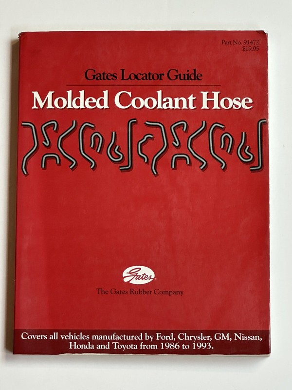 Gates Rubber Molded Coolant Hose 1986-1993 Ford Chrysler GM Nissan Honda Toyota
