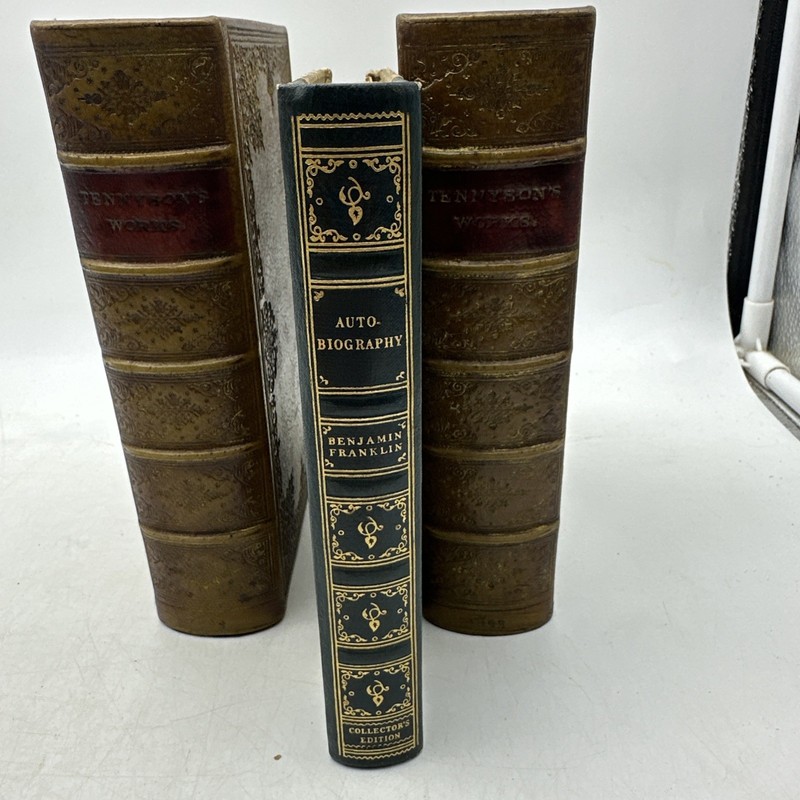 Benjamin Franklin Autobiography Vintage 1940s Hardcover (AC177)