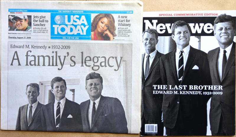 Newsweek Special Nov 2009 The Last Brother & USA Today 8/27/2009