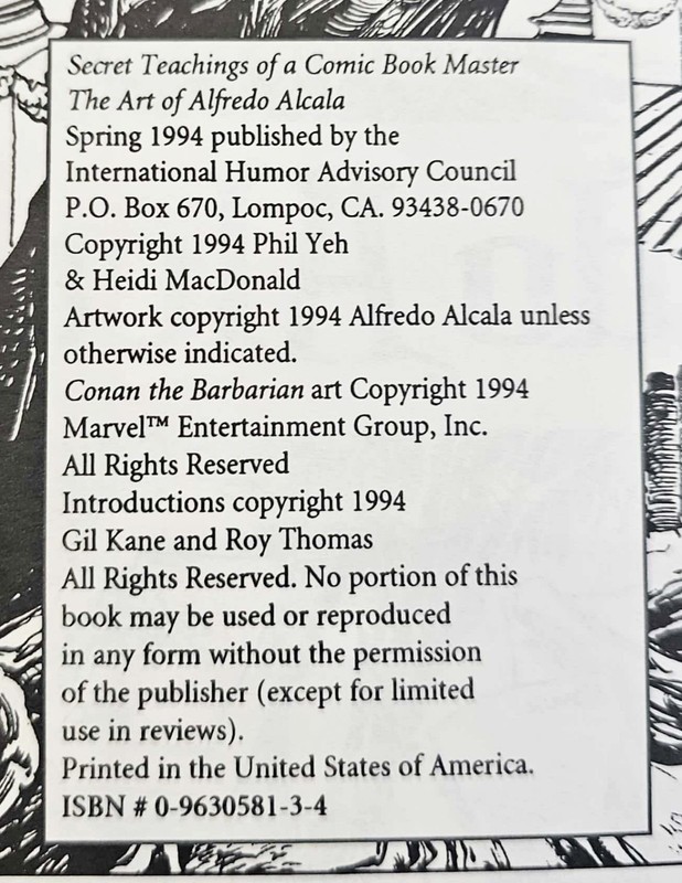 1994 Secret Teachings of a Comic Book Master The Art of Alfredo Alcala Paperback gallery