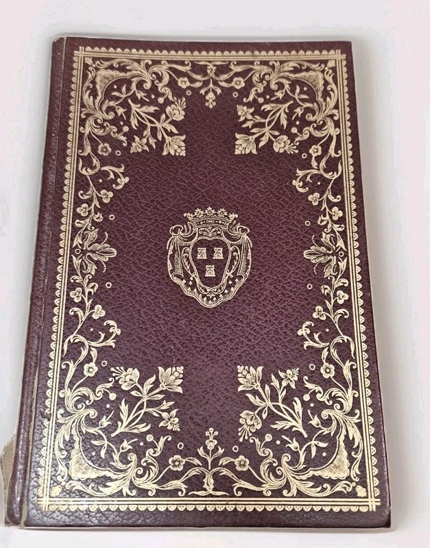 1956 Around the World in 80 Days Jules Verne ICL Leather Bound Illustrated HC