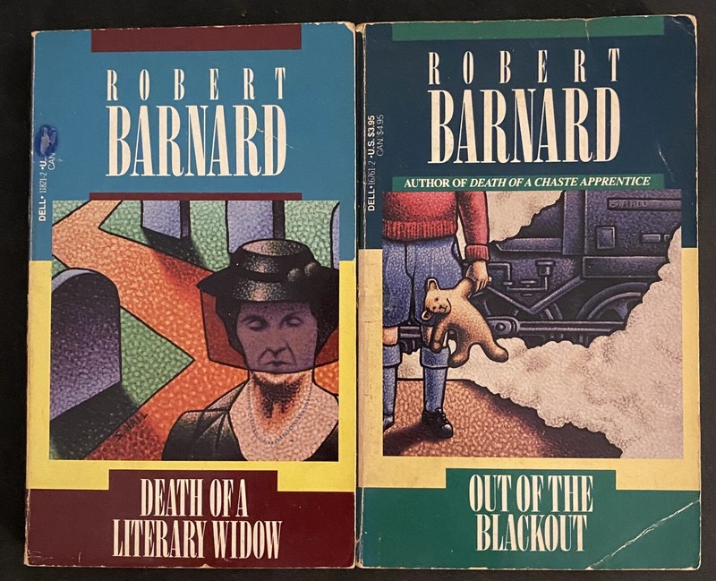 2 Robert Barnard Books- Out of the Blackout and Death of a Literary Widow