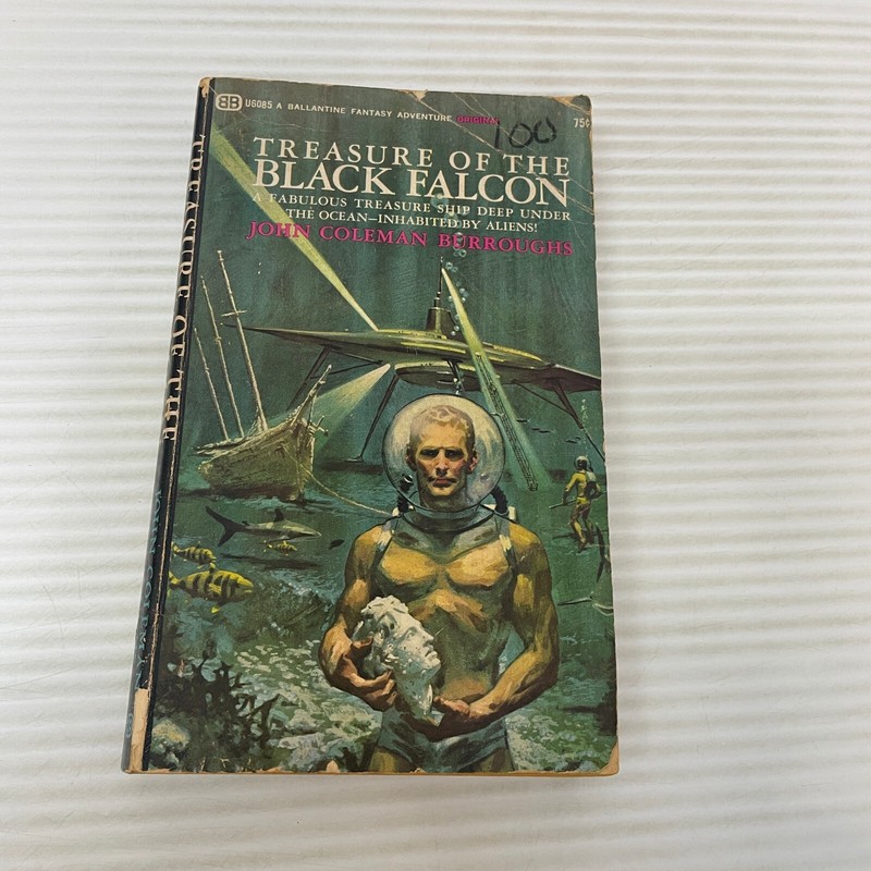 Treasure Of The Black Falcon Science Fiction Paperback by John Coleman Burroughs