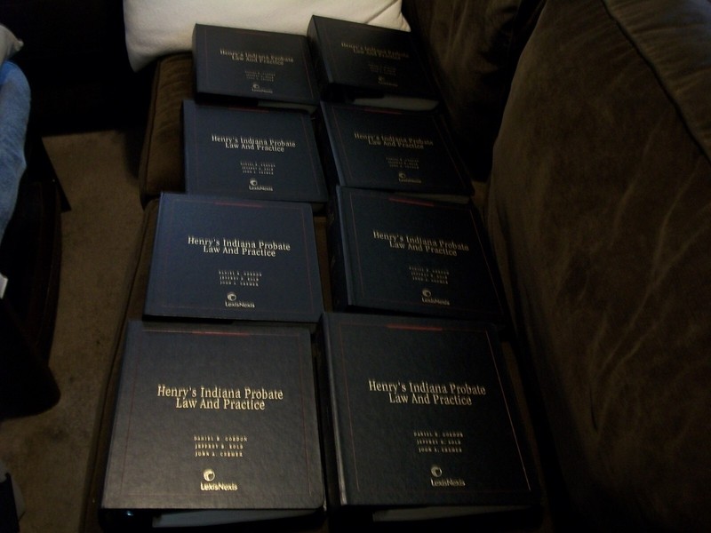 Henry’s Indiana Probate Law And Practice Volumes 1-8 in Binders 2005 – 2006