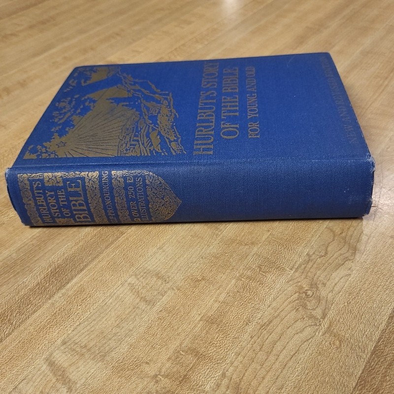 Vintage 1932 Hurlbut's Story Of The Bible Jesse Lyman Hurlbut Blue Cloth HC gallery