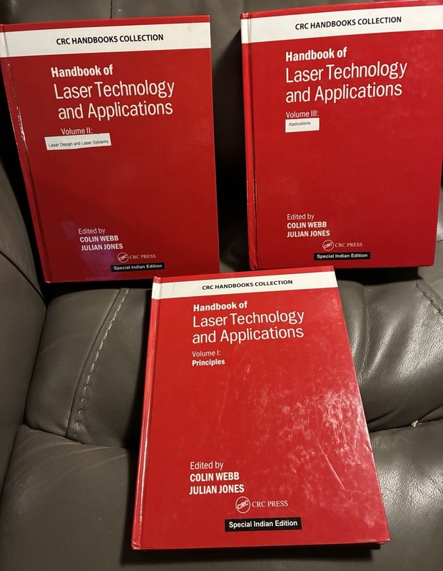 CRC Handbook of Laser Technology Applications 3 Volume Set Special Indian Editio