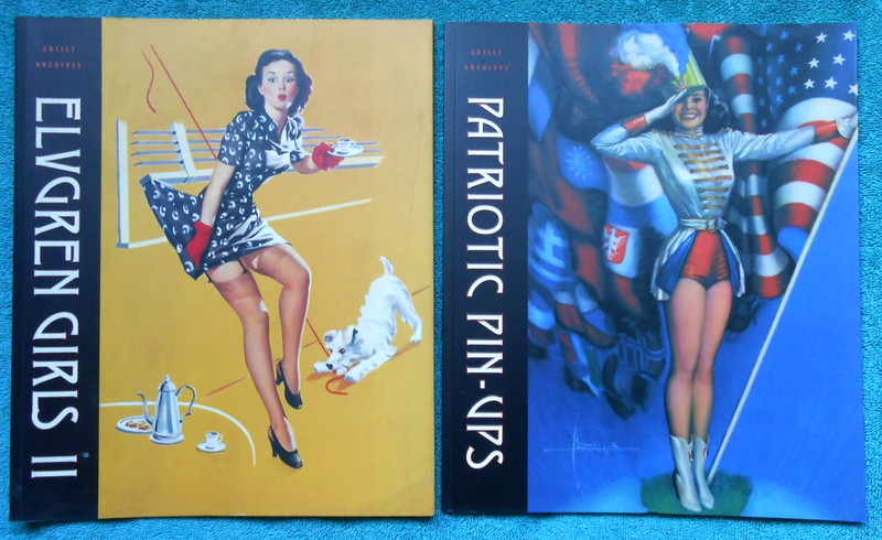 Artist Archives Pin-Ups Books Elvgren Girls and Patriotic Pin-Ups 10X12 NM