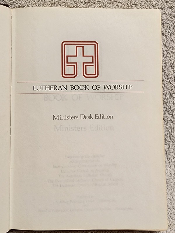 Lutheran Book of Worship Minister’s Desk Edition 1978 Second Printing 1979 gallery