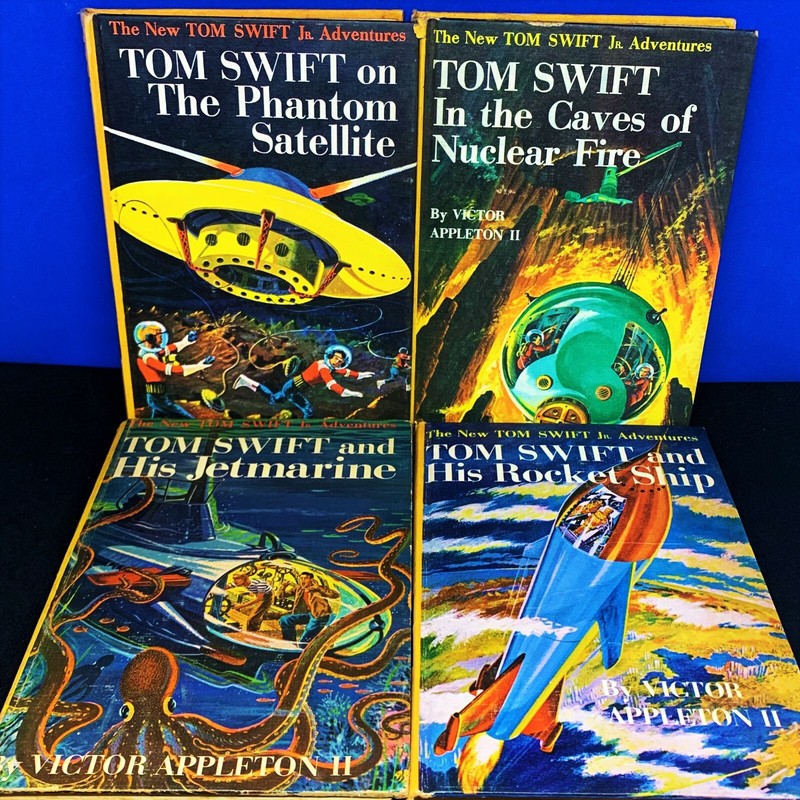 Tom Swift #8 In the Caves of Nuclear Fire, #2, #3 and #9 1950s Edition