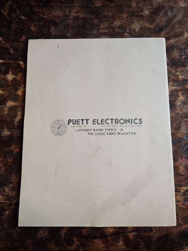 Antique Radio Restoration Handbook Vol 2 JWF Puett 1981 Tube Radio Repair gallery